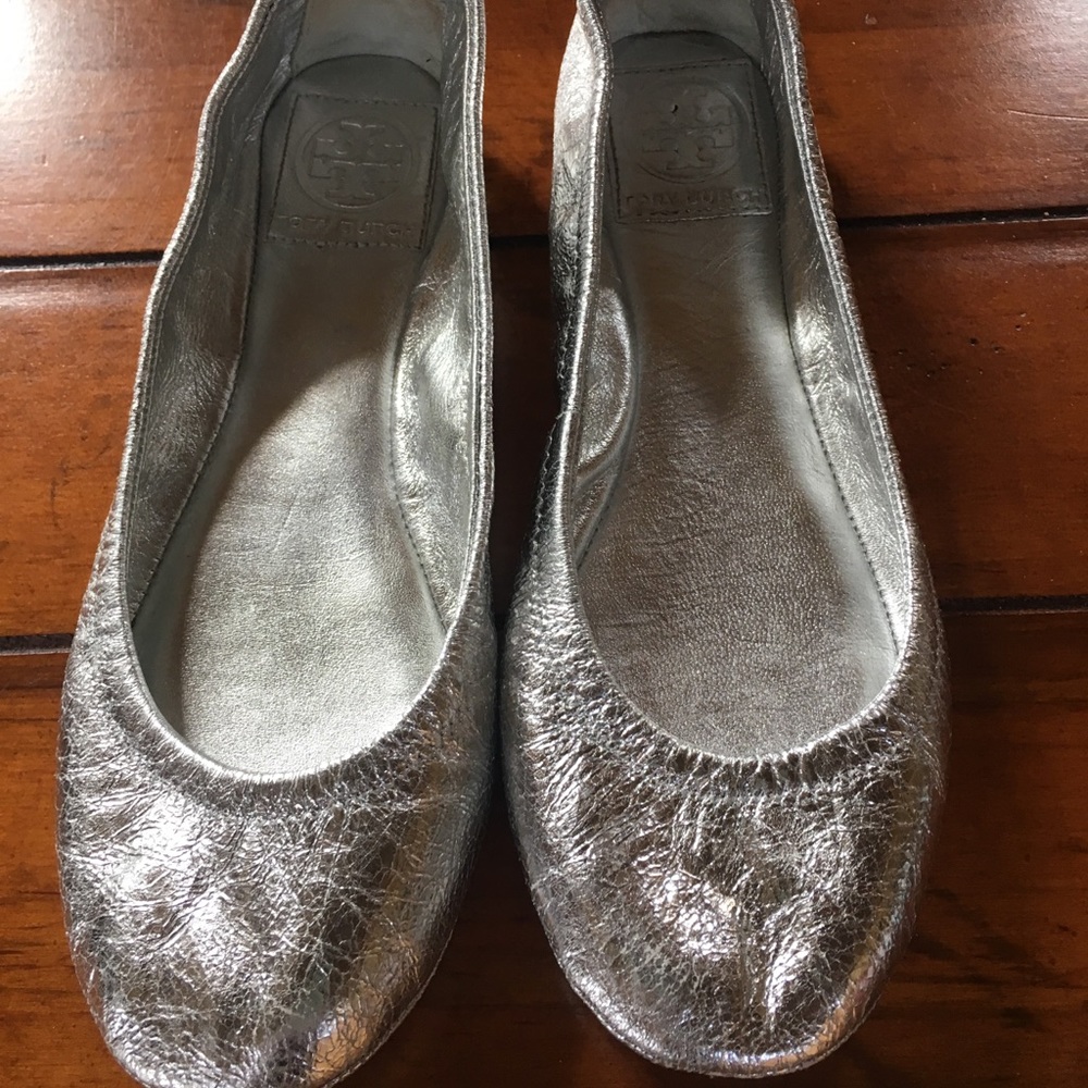 Tory Burch Metallic Flats